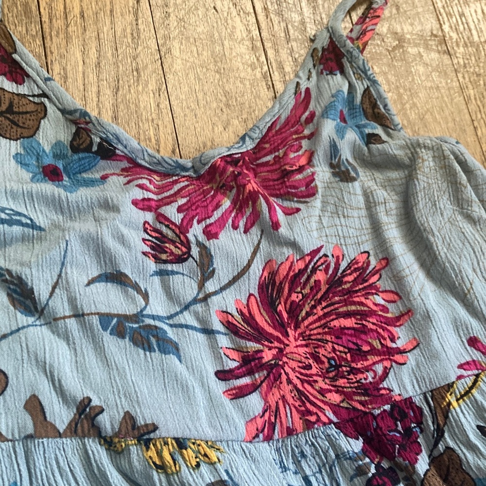 NATURAL LIFE Floral Jumpsuit SZ S - Blue and Pink with pockets - Picture 10 of 13